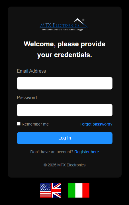 Login Credentials