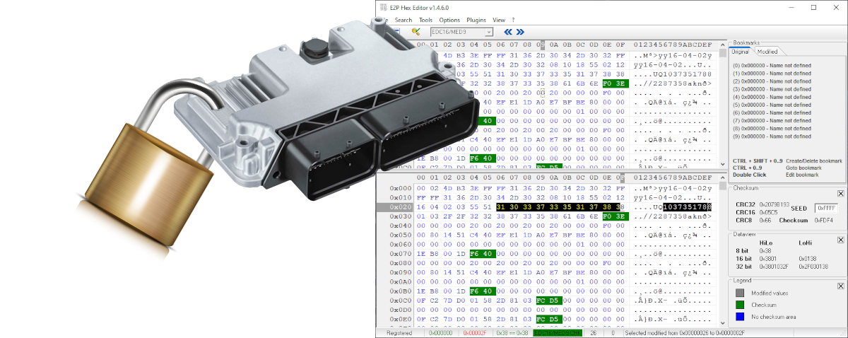 EEPROM Hex Editor - Smart Editing with Checksum Calculation