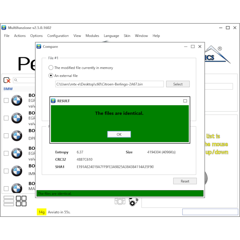 Petrol10 - Binary File Comparing