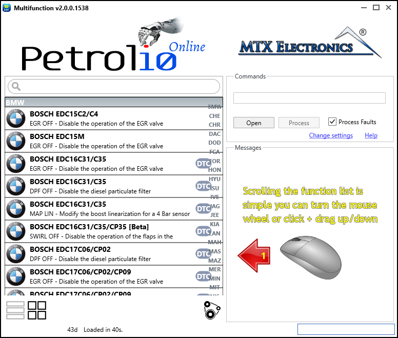 Petrol10 - Solution List